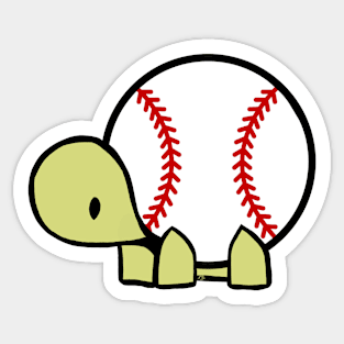 Baseball turtle Sticker